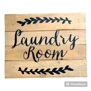 Wooden “Laundry Room” Sign Home Accent